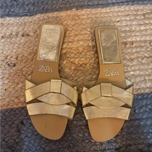 Gold sandals